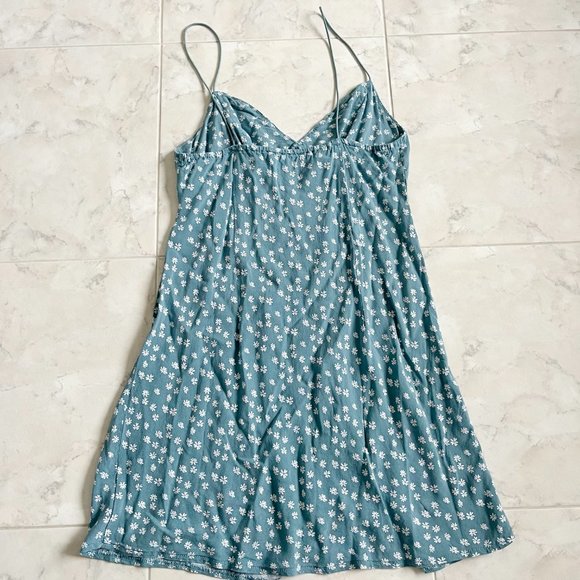 Kendall & Kylie Blue Sleeveless Floral Pattern Mini Dress Women Small (S) - Picture 6 of 6